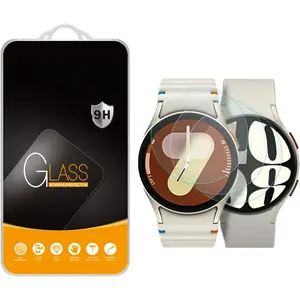 (3 Pack) designed for Samsung Galaxy Watch 7 (40mm) / Watch 6 (40mm) /watch Fe (40mm) / Watch 5 (40mm) /watch 4 (40mm) tempered glass screen protector, anti scratch, bubble free