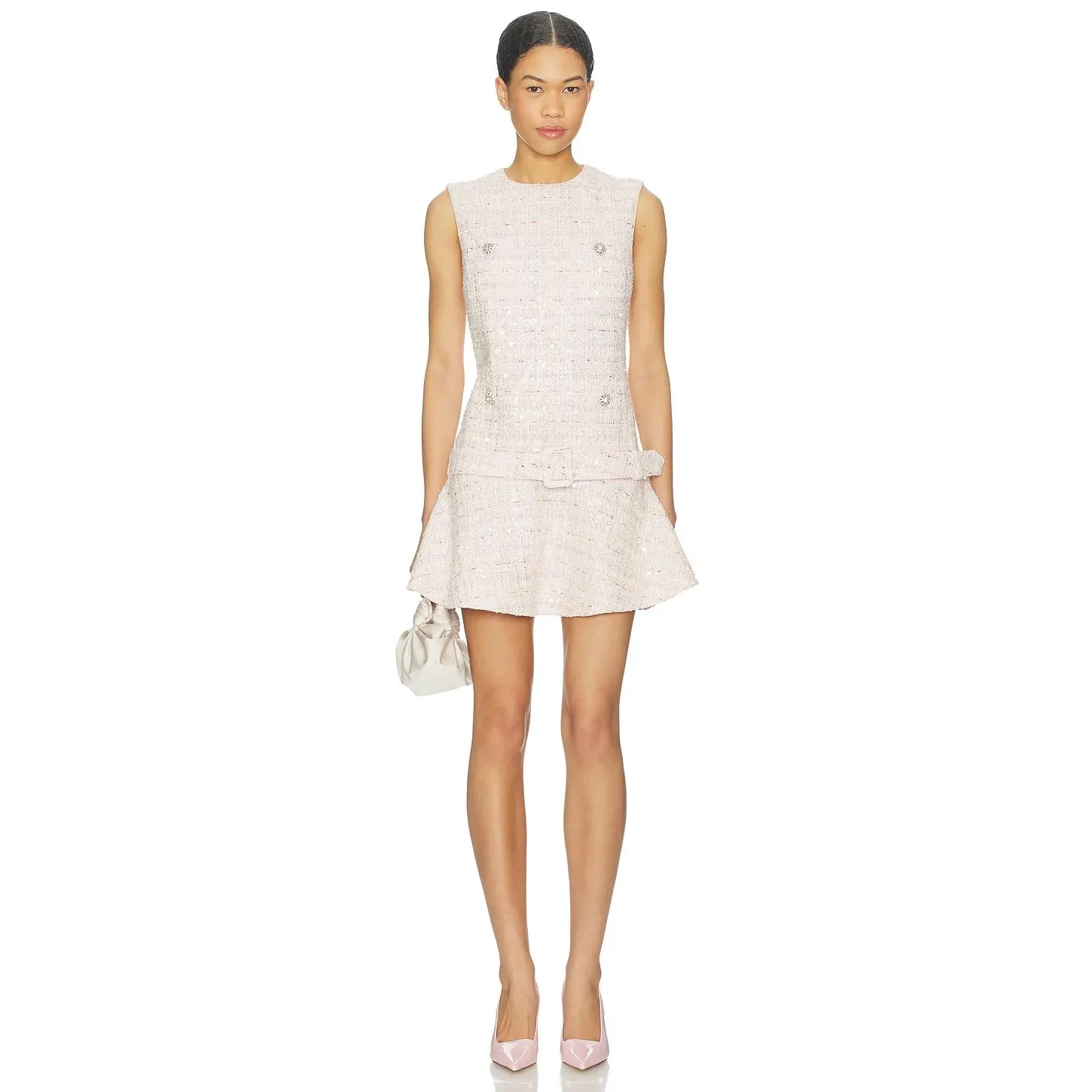 knee length dresses for ladies Gold Sequin Mini Dress – self-portrait-US main image 1