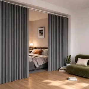 No-Drill Room Divider Easy Install Curtain for Small Apartments | Renter-Friendly Space Divider