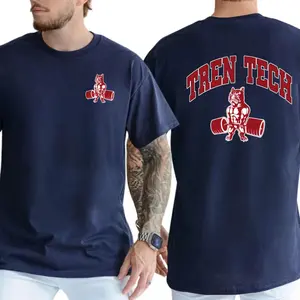 Tren Tech Gym Bodybuilding T-Shirt – Classic Workout Cotton Crew Neck Tee, Casual Short Sleeve Fitness Top