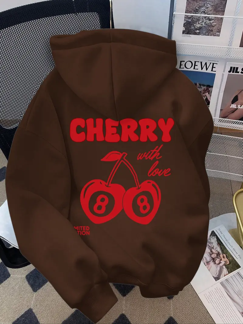 white fox with love cherry hoodie meaning - TikTok Shop