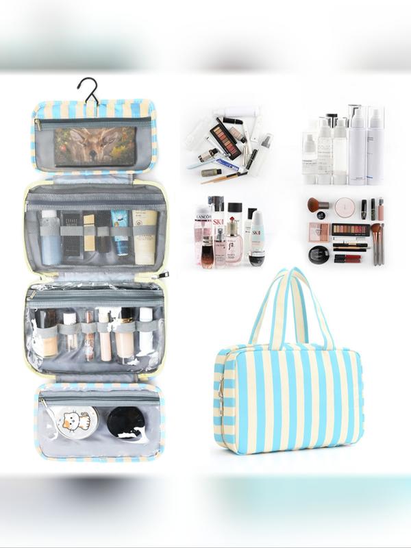 Large Capacity Travel Makeup Bag, Portable Cosmetic Organizer, Dry Wet Separation, Ideal for Daily Use, Perfect Gift Choice, Travel Cosmetic Bags