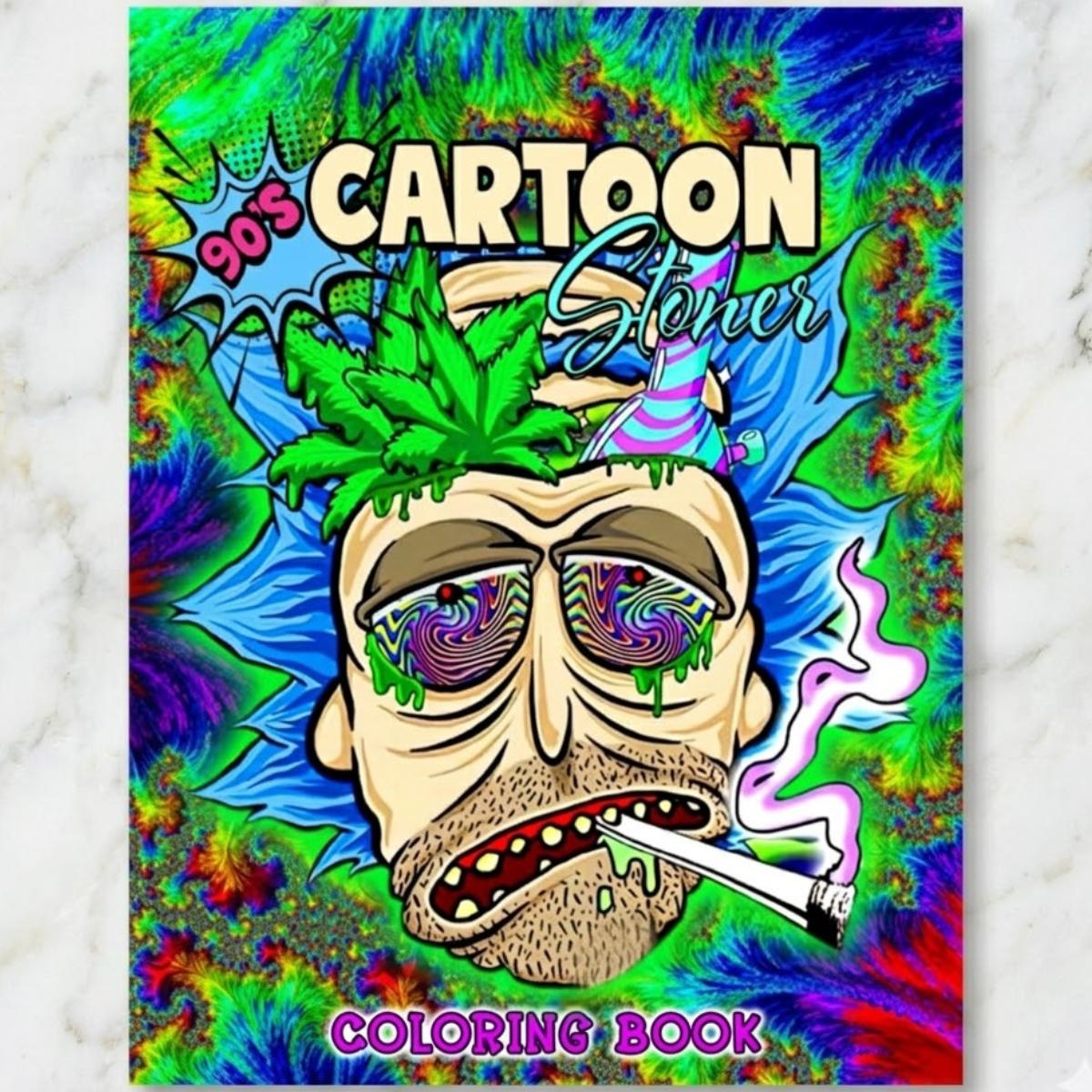 St***r Coloring Book Tr***y Psychedelic 420 Designs Stress Relief - Paperback