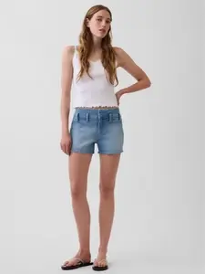 GAP 3" Low Rise Lace-Up Denim Shorts