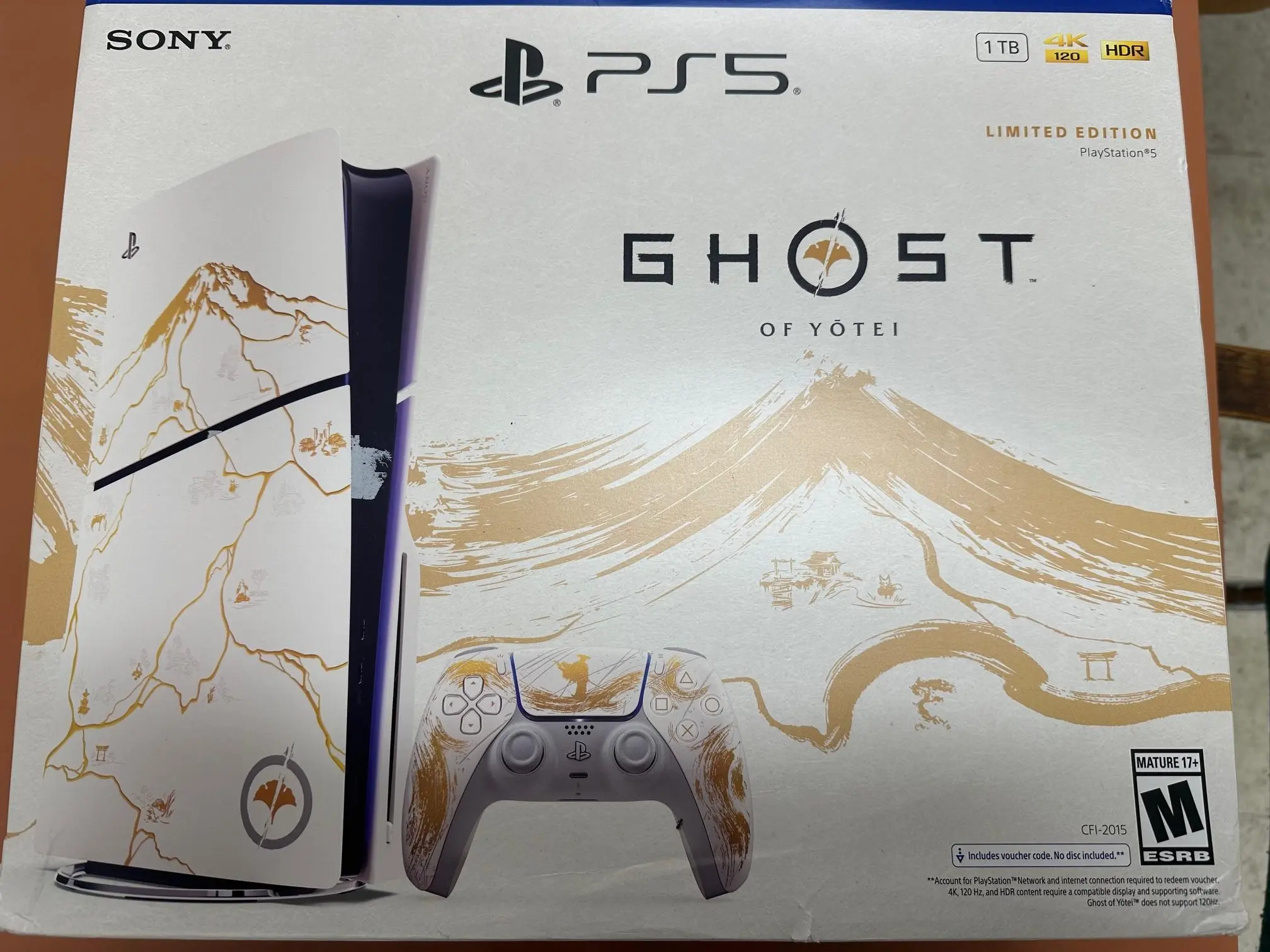 PlayStation5 Console – Ghost of Yōtei Gold Limited Edition Bundle (slim) PlayStation5 Console – Ghost of Yōtei Gold Limited Edition Bundle (slim)
