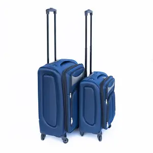 (20+24) Two-piece suitcase suitcase set Oxford trolley case without password lock universal wheel luggage