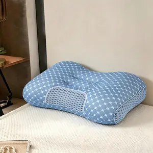 【TM】1PC Ergonomic Neck Pillow,Orthopedic Neck supportPillow,Pain Relief,Cervical Alignment,Ergonomic Design forSide,Back,Stomach SleepersHypoallergenic,Breathable,washable,Neck Pillows
