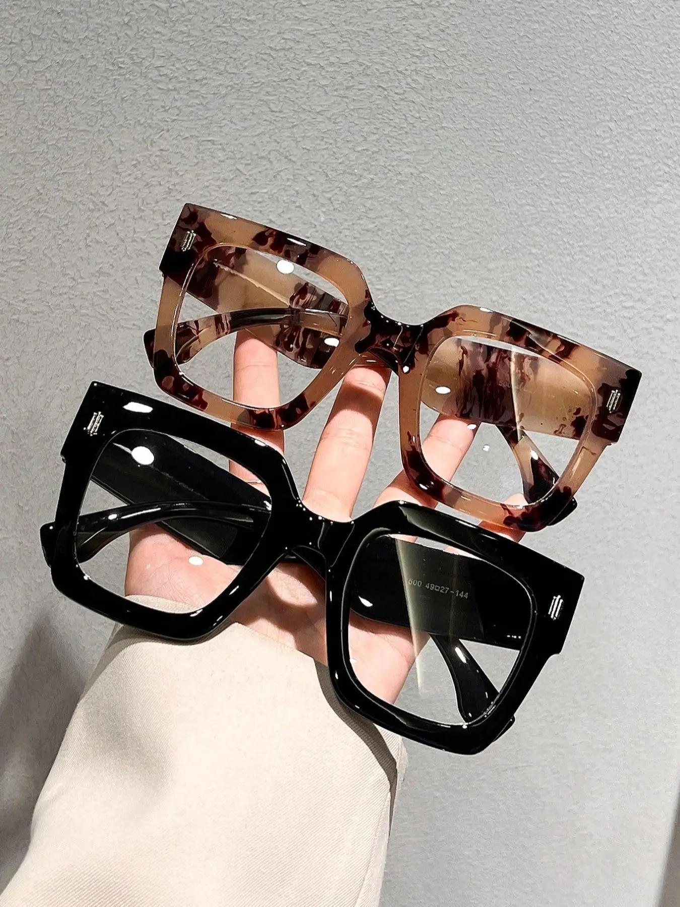 Simple Anti-blue Light Eyeglasses, Glasses for Men, Basic Square Frame Fashion Eyeglasses for Work, Daily Clothing Decor, Perfect for Student Daily Us