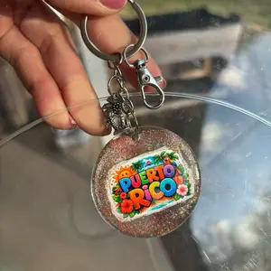 Puerto Rico Keychain llavero bag charm