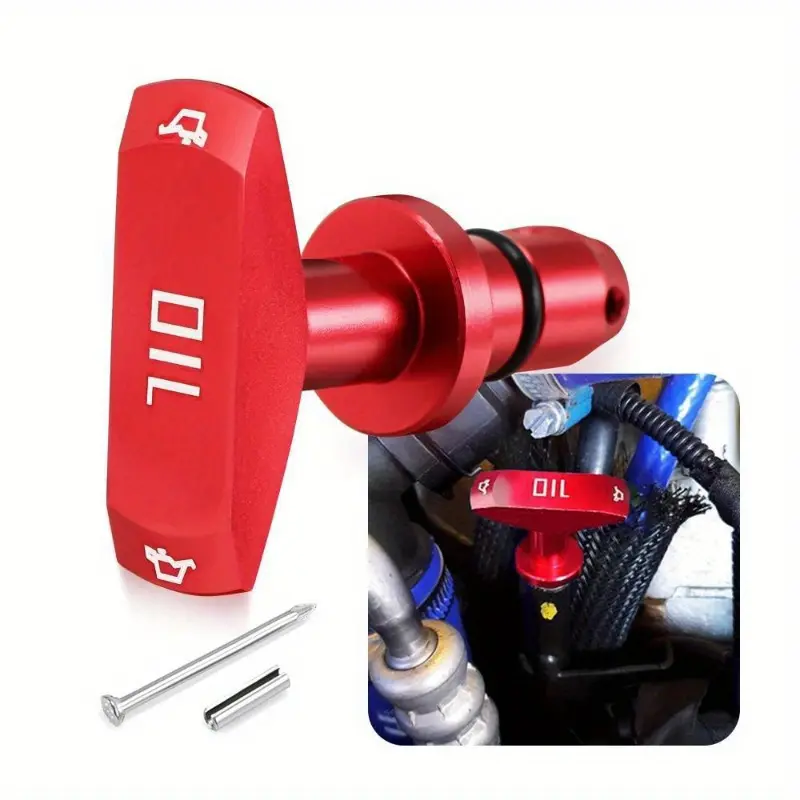 2024[3pcs Aluminum Oil Dipstick] 3pcs Durable Aluminum Oil Dipstick Pull Handle - Engine Oil Removal Tool for Car Modification and Decoration2025