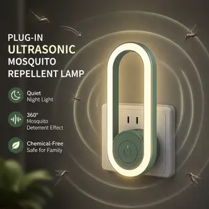 Multi-Functional Ultrasonic Mosquito Deterrent Night Light, Fillable Aroma Decor Lamp for Indoor Household Bedroom Use