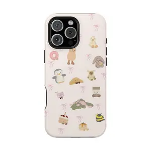 Cute Jelly cat Phone  Case| Pastel Aesthetic Cartoon Design Cover for phone Adorable Gift for Girls Suitable for iPhone 17-11 Pro Max/Plus and  Samsung Galaxy S23-25