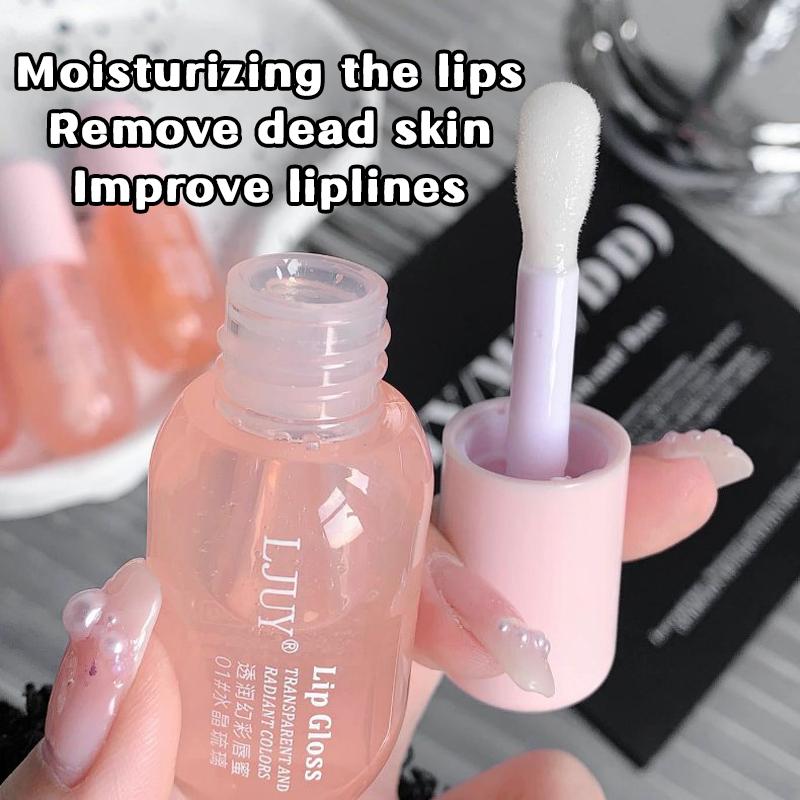 6/3 Pcs Lip Gloss Hydrating Lip Glaze Stick, Oil Transparent Glossy Lip Honey, Fades Fine Lines, Affordable Unisex Balm for Students