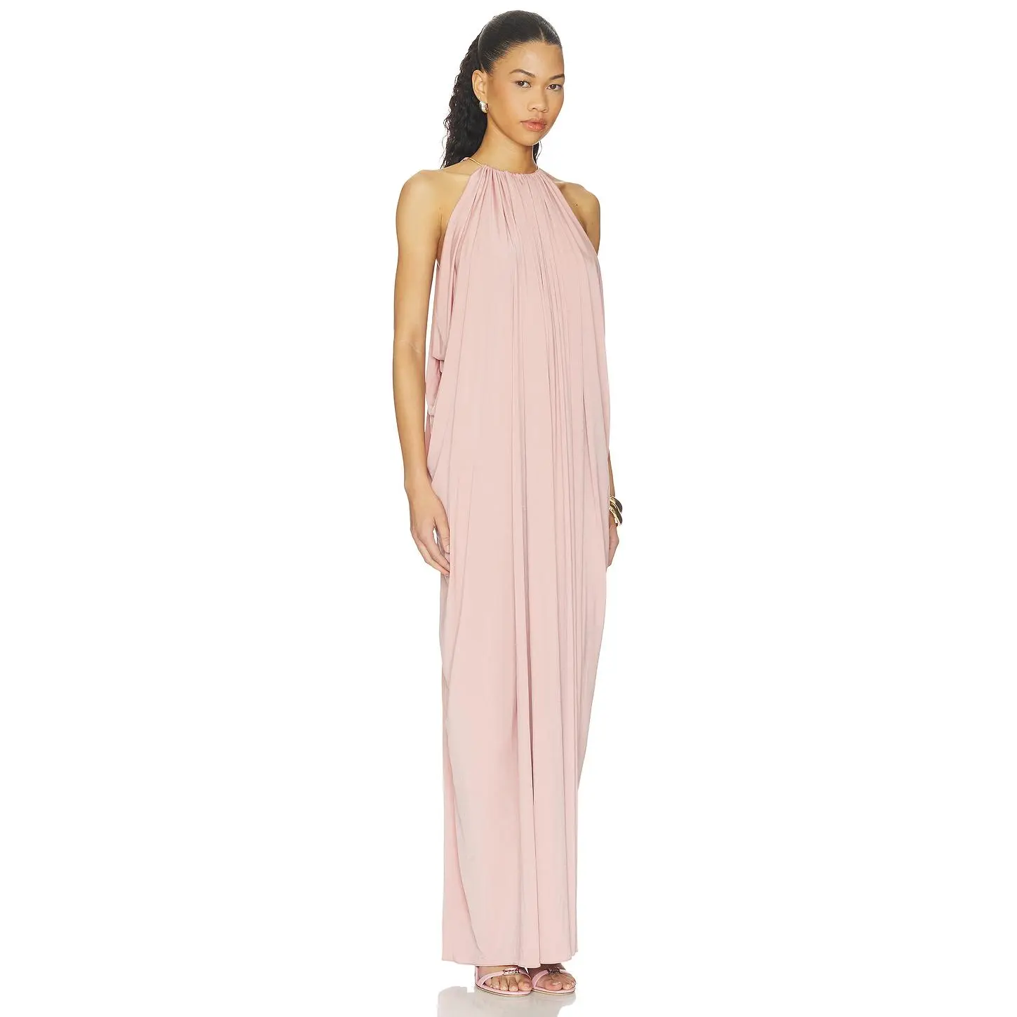 Ronny Kobo Rhodes Dress in Mauve
