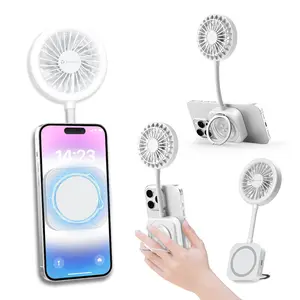PURSUIT MagSafe Phone Fan with LED Ring Light – 3-in-1 Cooling, Lighting & Phone Stand