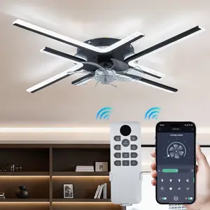 Modern Acrylic Branch Ceiling Fan Light with 7 Silent Blades, Aesthetic Tree Branch Design Chandelier Fan, 15W Energy-Efficient Quiet Motor, Flush Mount Lighting Fixture for Bedroom & Living Room, Durable & Easy to Install, White