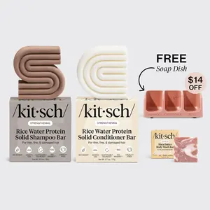 Strengthening Rice Water Trio & Terracotta Soap Dish Bundle