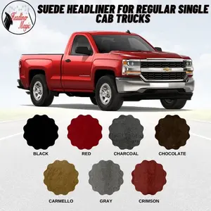 Headliner Magic Suede Headliner for Regular Single Cab Trucks - High-Quality Suede Fabric
