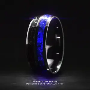 Afterglow: Blue Meteorite Ring