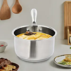 1.37qt Stainless Steel Steamer Pot with Glass Lid - Multifunctional Cooking and Steaming, Efficient Heat Conductivity, Dishwasher Safe