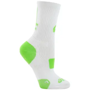 ASICS Mens Stripe Crew Socks Volleyball Athletic Athletic - White