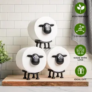 Cubidupi-Cute 3D Printed Toilet Paper & Kitchen Roll Holder, Lovely Quirky Home Decor, Must-Have Household Essentials TJL