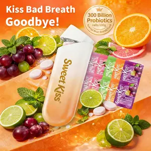 Stop hiding your bad breath. Fix it at the root with 30 billion probiotics. Sweet Kiss Probiotic helps keep breath fresh, supports everyday oral care, and leaves you feeling confident and kiss-ready with a pleasantly fresh breath. Ships within 24 hours.