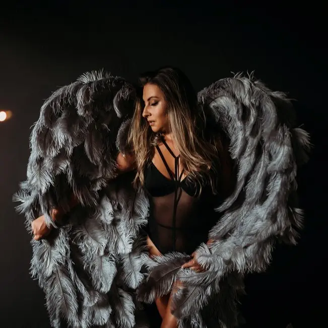 Earthangel adult size couture angel wings made from ostrich feathers