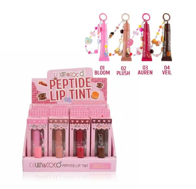 Peptide Lip Tint W/Keychain Gloss Makeup Cosmetic