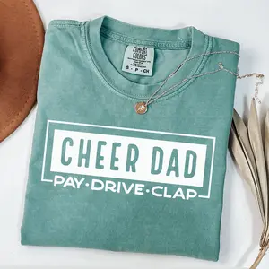 Comfort Colors Cheer Dad Shirt, Cheerleading Dad Shirt, Cheer Life Shirt, Cheer Squad Tee, Game Day Shirt, Sports Dad Gift, Fathers Day Gift