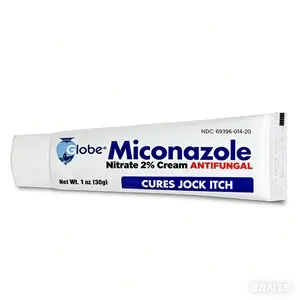 Globe Miconazole Nitrate 2% USP Antifungal Cream (1 oz) – Clinically Proven to Cure Fungal Infections & Soothe Irritation