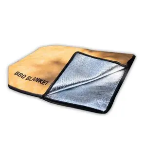 DripEZ REST EZ BBQ BLANKET™ Insulated for Heat Loss & Moisture Retention Heavy-Duty Zipper Easy Wash & Dry BBQ Blanket