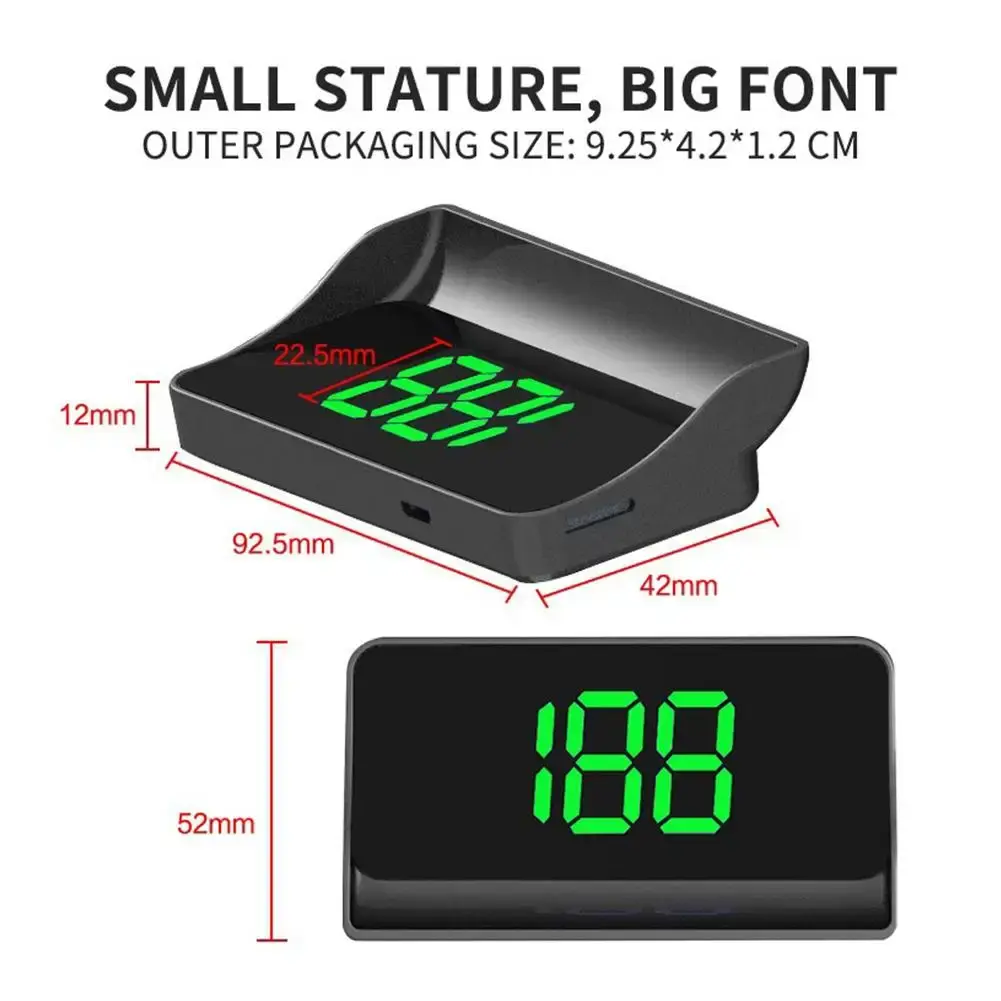 M2 Head Up Display GPS HUD Digital Speedometer Plug And Play Universal Cars Big Font KMH Windshield Projector Auto Accessories for your Car 2026