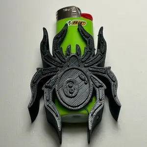 Onyx 8 ball spider lighter case