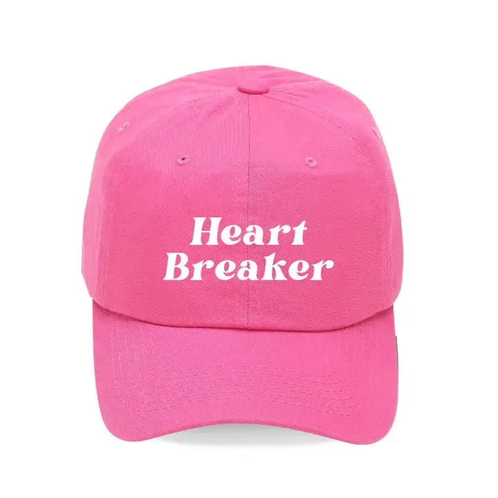 Heart Breaker Embroidered Hat Valentine's Baseball Cap for Women #M190VL-BRK
