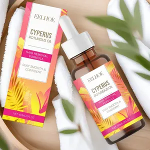 Rotundus Oil for Natural Permanent Hair Reduction with Natural Aconite Root & Melaleuca Leaf, Gentle Skin Care, Moisturizing Daily Use, Flammable Liquid-Free Formula, Hair Removal Product