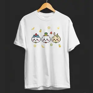 Cute Chiikawa Hachiware Usagi Fruits Shirt for summer, Cute Japanese Anime Manga Inspired Shirt, Unisex Shirt, Birthday gift for Men Women