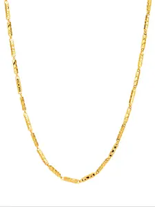 1pc Classic Vintage 24K Golden Plated Courtly Style Cuban Link Chain Necklace - Unisex Jewelry, Durable Everyday & Special Occasion Wear, Perfect Gift for Weddings, Mother’s Day, Wedding Accessory, Regal Aesthetic, Quality Craft
