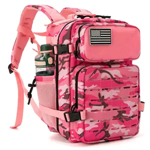 Tactical Backpack for Women/men Outdoor Hiking Laser Cut Molle Daypack School Bag Gym Rucksack with Dual Cup Holder