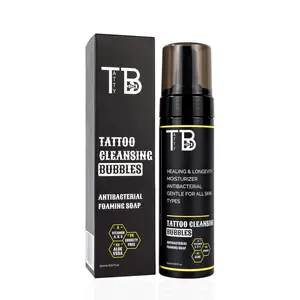 TATTYBEE Tattoo Cleansing Bubbles – Gentle, Soothing Cleanser for Tattoo & Piercing Aftercare – Hydrating Foam to Protect, Heal & Maintain Vibrant Ink 6.8 Fl Oz Cosmetic
