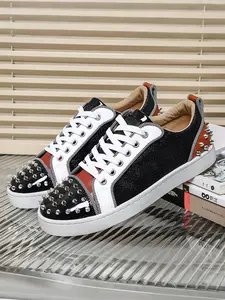 Men's Trendy Rivet Decor Casual Sneakers, Stylish All-Season Footwear, Comfortable Daily Wear Shoes for Men