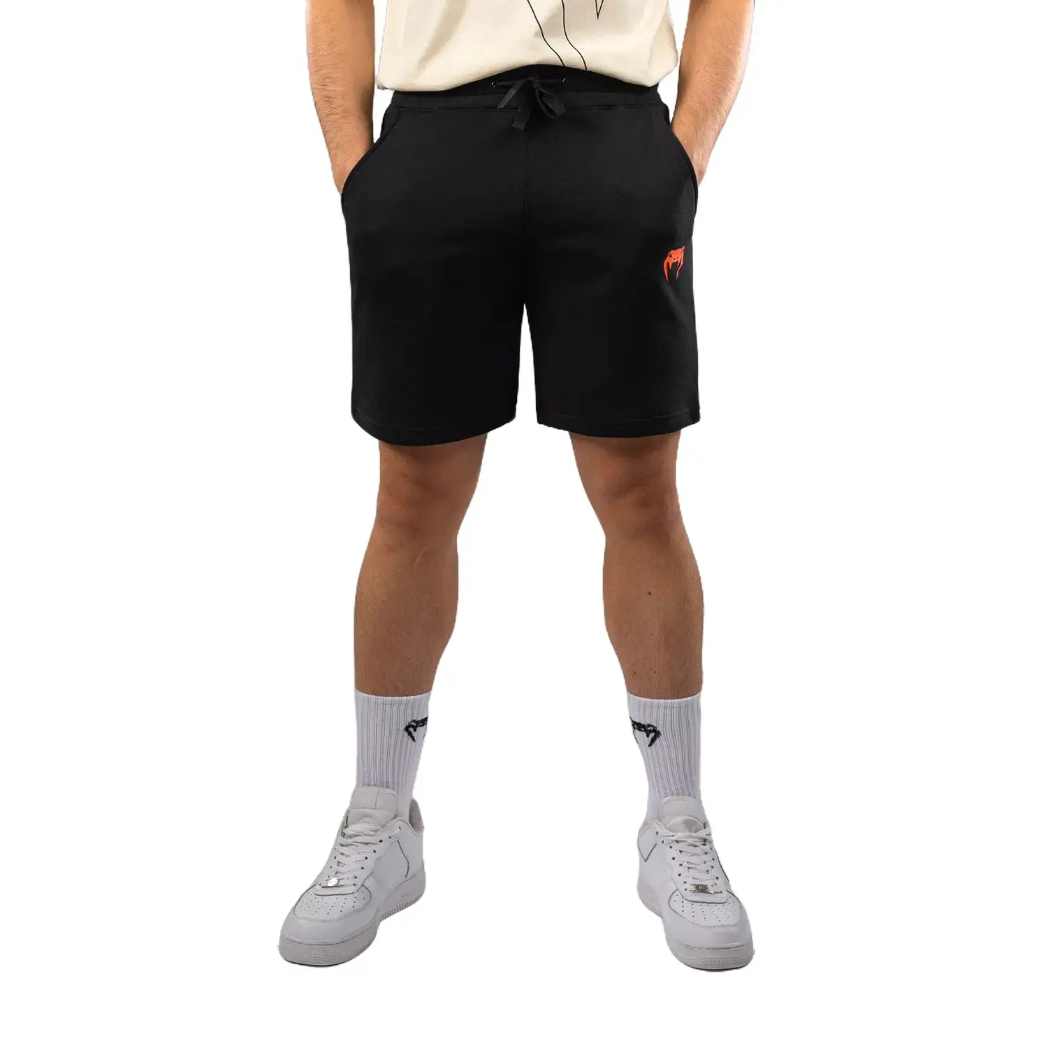 Venum Classic Shorts - Black, Casual Athletic, Solid, Streetwear Sports Style, Casual Athletic Shorts, Solid Sports Shorts