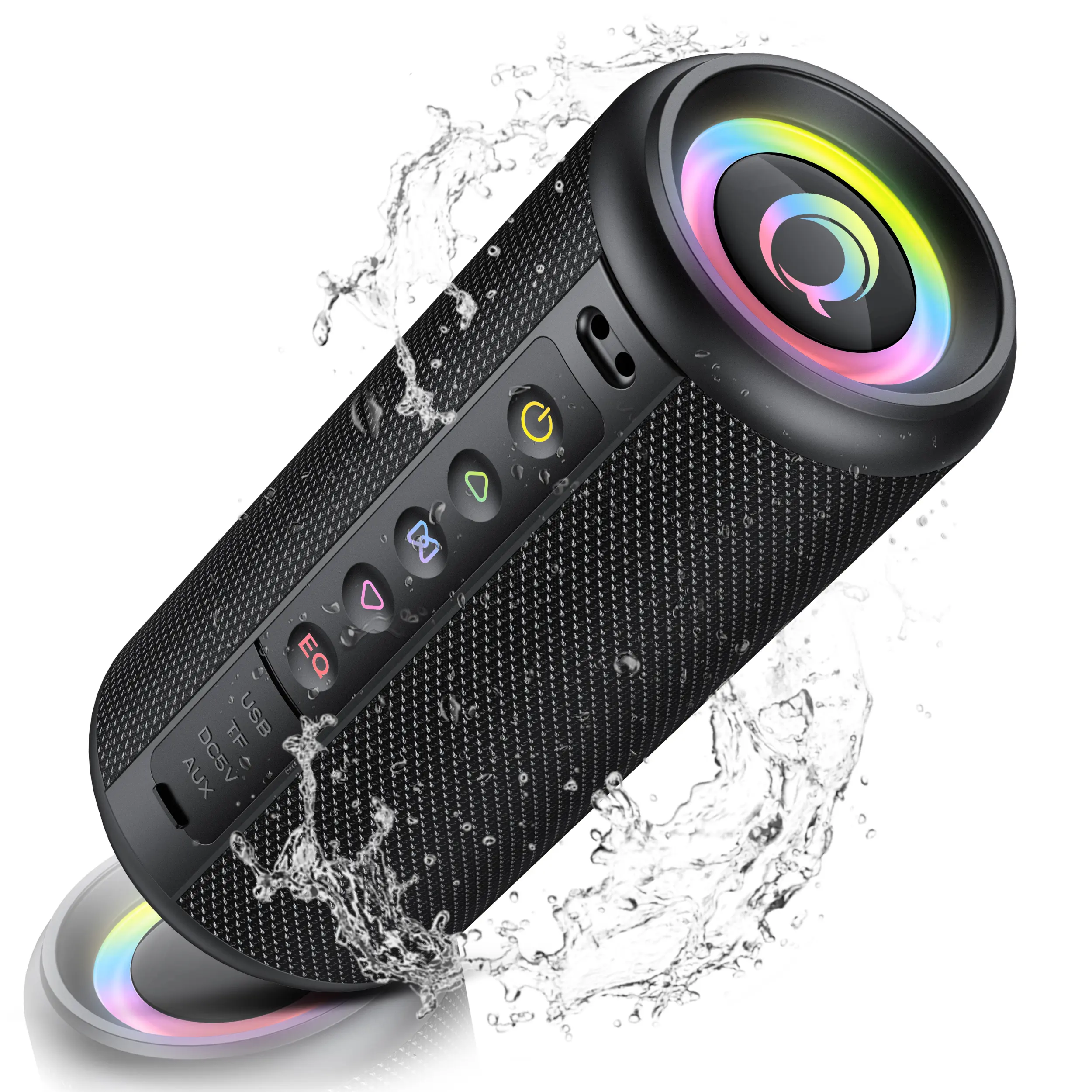Wireless Bluetooth 5.4 20W Subwoofer Speaker - Portable HD Stereo Soundbar with Audio, Built-in Mic, TWS Stereo Pairing, 20-Hour Playtime, IP7 Waterproof, Aux Input, 45Hz, USB, Batteries, Boxed for Home, Beach Gifts
