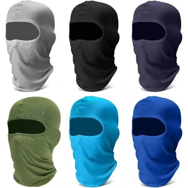 6 Pack Balaclava Ski Face Mask: Cooling Neck Gaiter Full Head Mask Face Cover