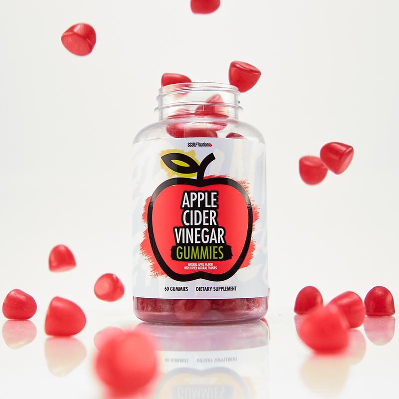 Sculpt Nation Apple Cider Vinegar Gummies -  Digestion Support Healthcare Dietary apple  cider  vinegar Organic Vitamin