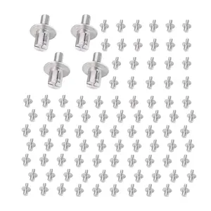 200 Pcs Hammer Drive Rivets, Aluminum Core Rivets with Round Head, for Household, Mechanical Equipment, Electronic Equipment fathersdaygift