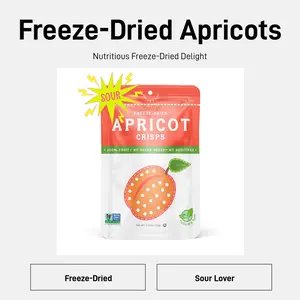 Nature’s Turn Freeze-Dried Apricot Crisps Healthy Sour Snacks - Natural Dried Fruit, 100% Real Apricot, On The Go Snack, No Sugar Added