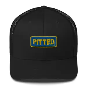 PITTED Yellow and Blue Trucker Hat – Surf in Style