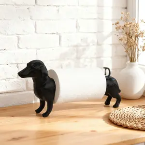 Funny Dog Toilet Paper Holder, 3D Printed Modern Nato Simple Cute Pet Animal Home Desktop Decor, Adorable Puppy Roll Paper Stand, Bathroom Decorations