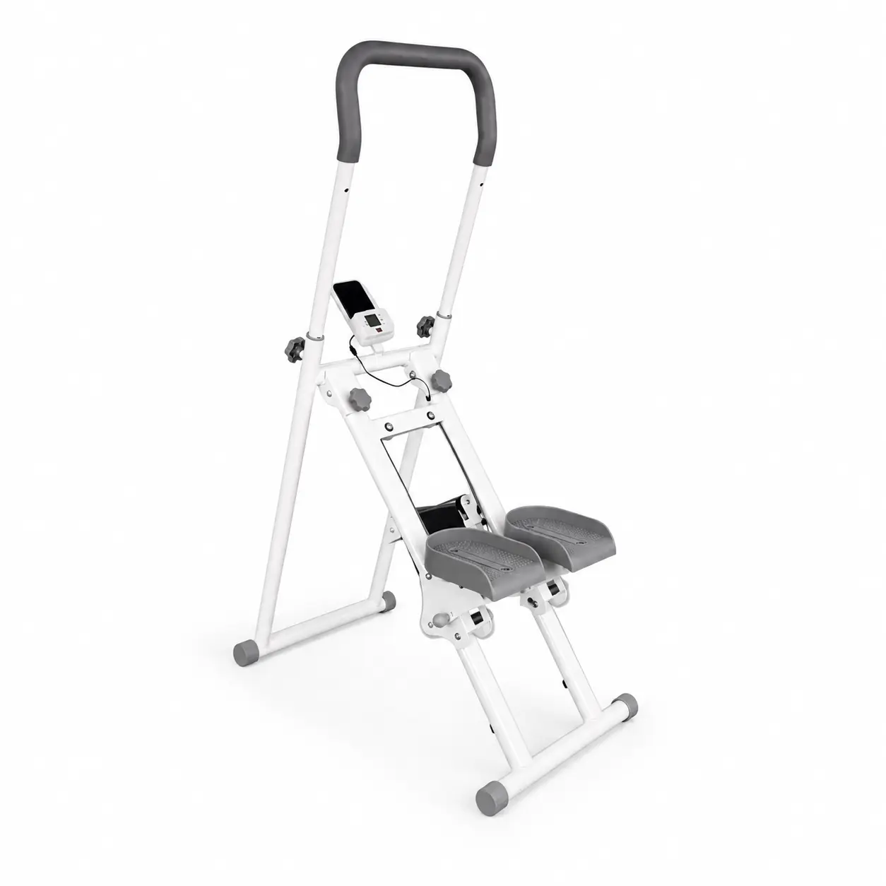 Vertical Cardio Climber Stair Stepper - Unisex Home Gym Equipment, Full-Body Training, 330LBS Capacity, Adjustable Pedals, Ergonomic Handlebar, Silent Op, Smooth Metal Build, Quick Assembly